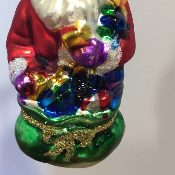 VTG Blown Glass Old Santa Christmas Ornament - Picture 7 of 16